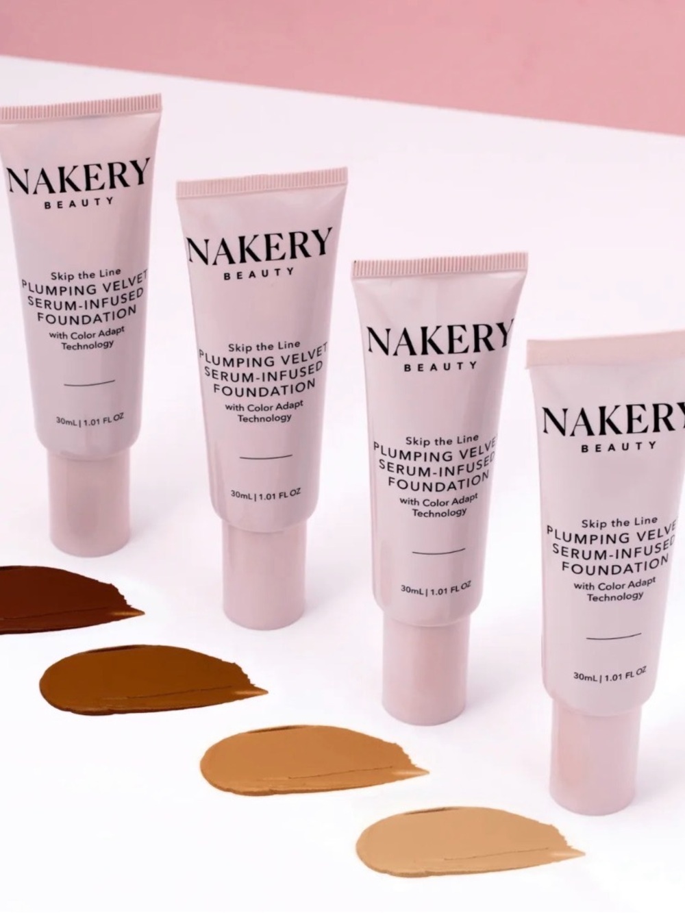 Nakery Beauty Plumping Velvet Serum-Infused Foundation Shade is MEDIUM.  New.
